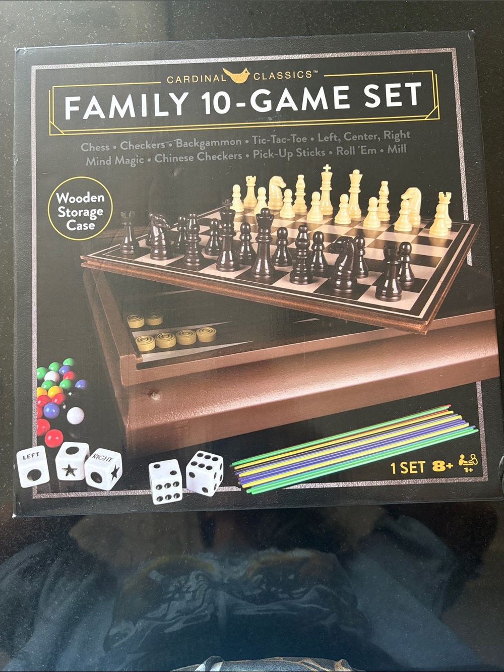Family 10-Game Set - Brown and Natural
